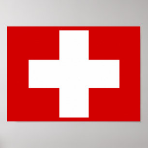 Swiss Flag Poster