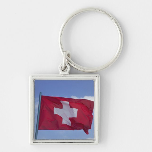 Swiss Flag RF) Key Ring (Front)