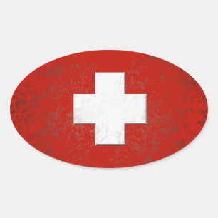 Swiss flag sticker