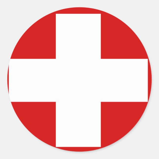 Swiss Flag Sticker (Front)