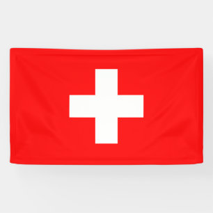 Swiss Flag (Switzerland) Banner