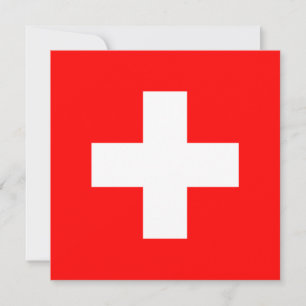 Swiss Flag (Switzerland) Card