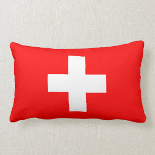 Swiss Flag (Switzerland) Lumbar Cushion