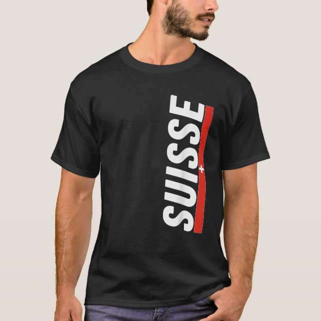 Swiss Flag Switzerland Souvenir Schweiz Gift Suiss T-Shirt (Front)
