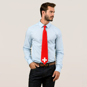 Swiss Flag (Switzerland) Tie