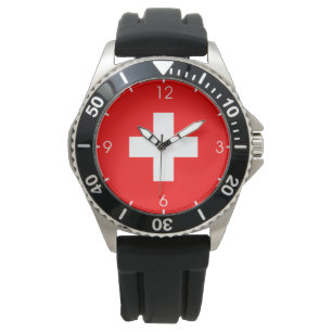 Swiss Flag (Switzerland) Watch