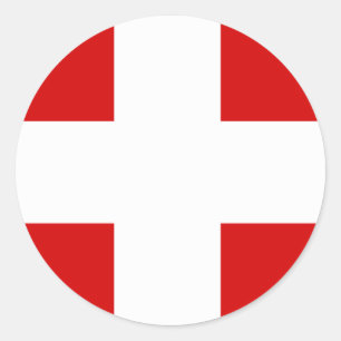 Swiss Flag T-shirts and Gifts Classic Round Sticker