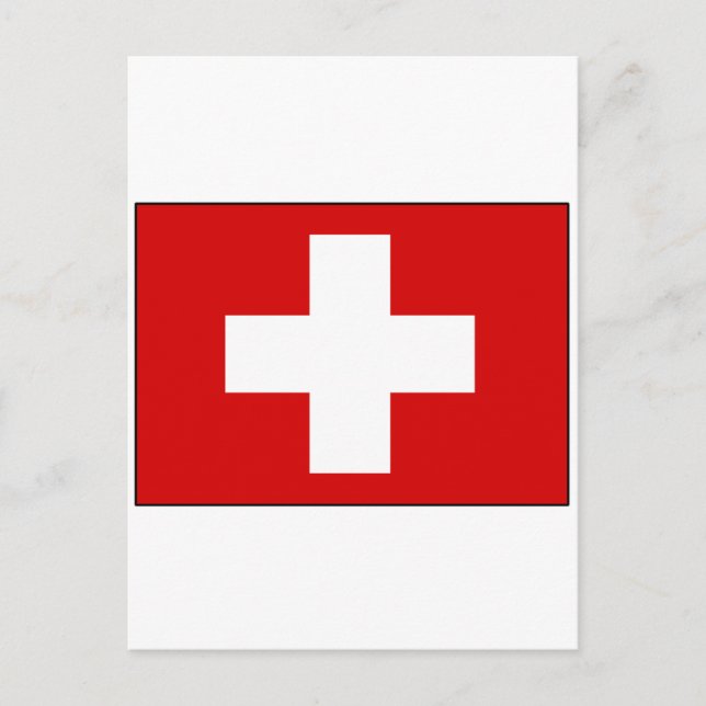 Swiss Flag T-shirts and Gifts Postcard (Front)