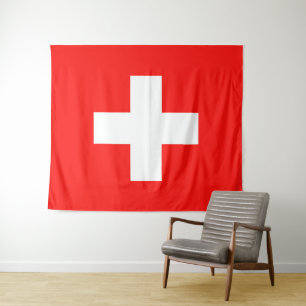 Swiss flag tapestry