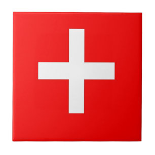 Swiss Flag Tile