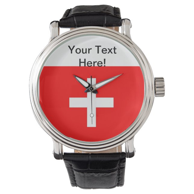 Swiss Flag Watch (Front)