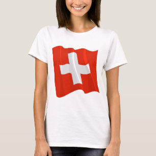 Swiss Flag Womens T-Shirt
