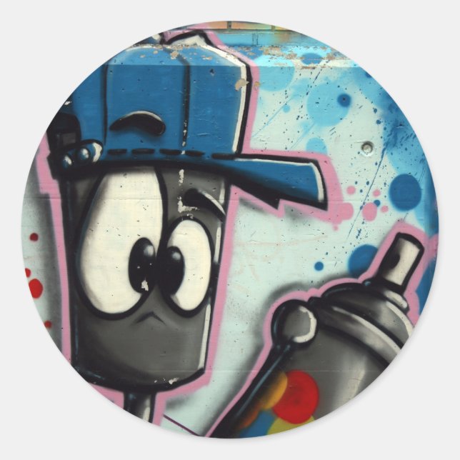 Swiss Graffiti Classic Round Sticker (Front)