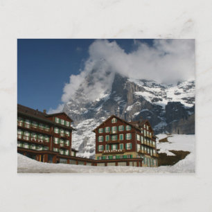 Swiss Hotels in Kleine Scheidegg Switzerland Postcard