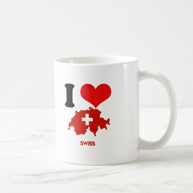 SWISS MAP COFFEE MUG (Right)