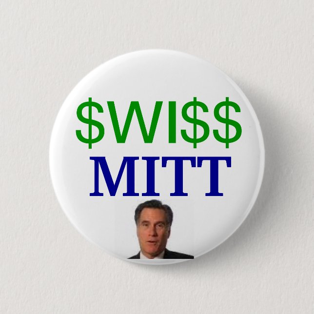 SWISS MITT 6 CM ROUND BADGE (Front)
