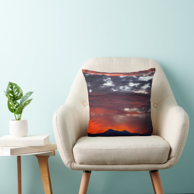 Swiss Mountain Alps Sunrise Cushion (Chair)