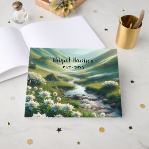 Swiss Mountains and Edelweiss Memorial Service Guest Book