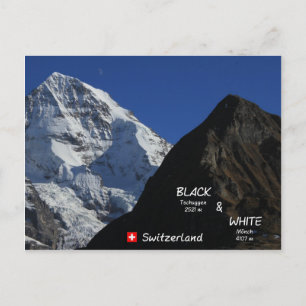 Swiss Mountains, Schweizer Berge, Mönch Postcard