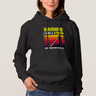 Swiss Musician with Alphorn Music instrument Switz Hoodie