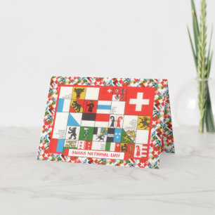 Swiss National Day Greetings Card