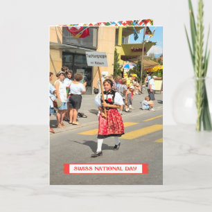 Swiss National Day Greetings Card