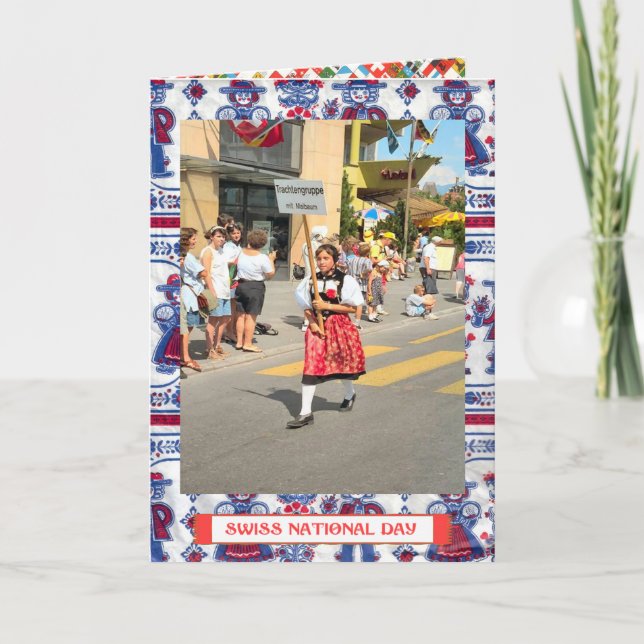 Swiss National Day Greetings Card (Front)