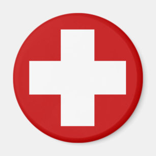 Swiss Red Cross Emergency Recovery Roundell Magnet