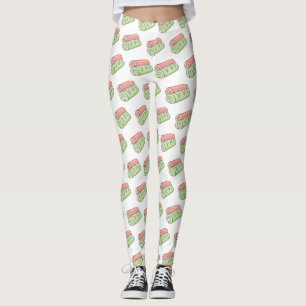 Swiss roll / roll cake cartoon illustration  leggings