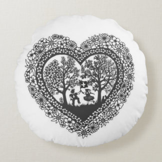 Swiss Scherenschnitte Pillow