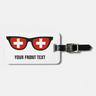 Swiss Shades custom luggage tag