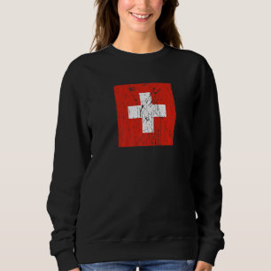 Swiss Switzerland Flag Pride Swiss Flag Sweatshirt