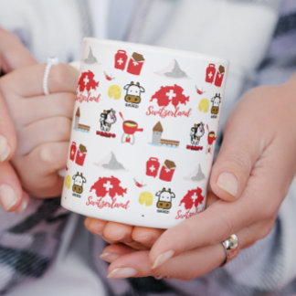 Swiss - Switzerland Souvenir Icons  Mug