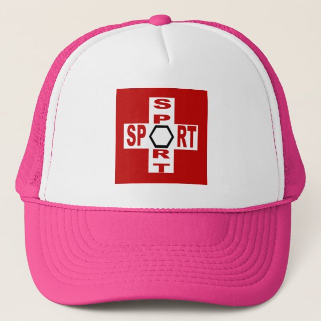 SWISS TRUCKER SPORT CASQUETTE HAT (Front)
