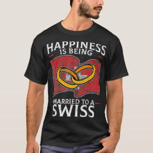 Swiss Wedding Switzerland Confederation Roots Flag T-Shirt