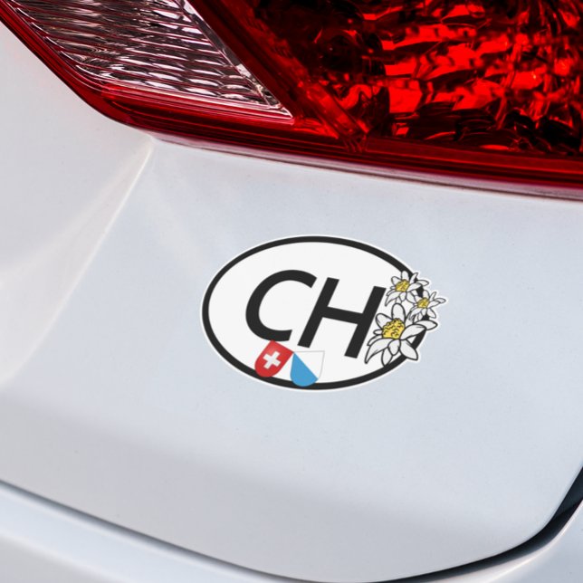 Swiss & Zürich Flags | Edelweiss Flowers | Oval (zurich schweiz)