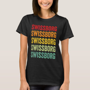 Swissborg Crypto Rainbow Text Design T-Shirt