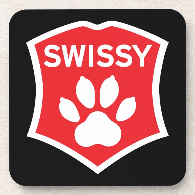 SWISSY coasters. Set of 6. Coaster (Front)