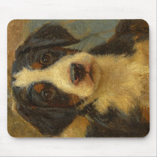 Swissy puppy oil painting mousepad