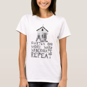 Switch On Work Hard Funny Robotics T-Shirt