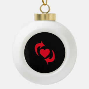 Switch Pride Ceramic Ball Christmas Ornament