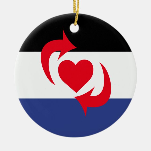 Switch Pride Flag Ceramic Ornament (Front)