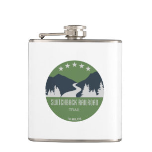Switchback Railroad Trail Hip Flask