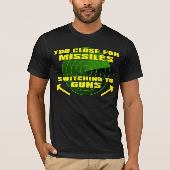 Switching To Guns Funny T-Shirt (Front)
