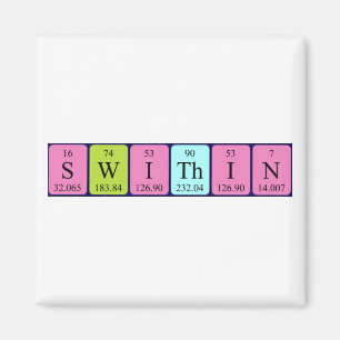 Swithin periodic table name magnet