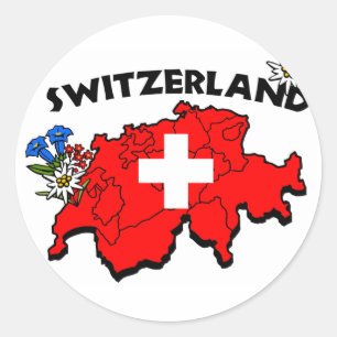 Switz Map Sticker