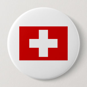 Switzerland 10 Cm Round Badge