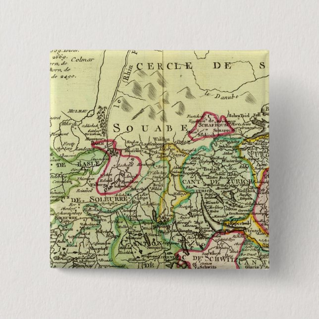 Switzerland 12 15 cm square badge (Front)