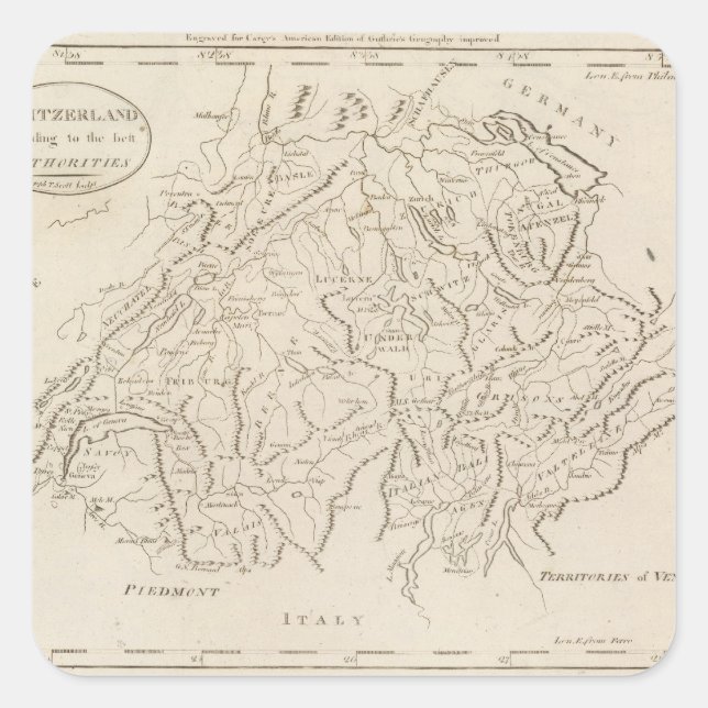 Switzerland 12 square sticker (Front)