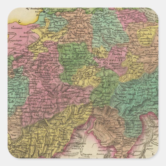 Switzerland 14 square sticker (Front)